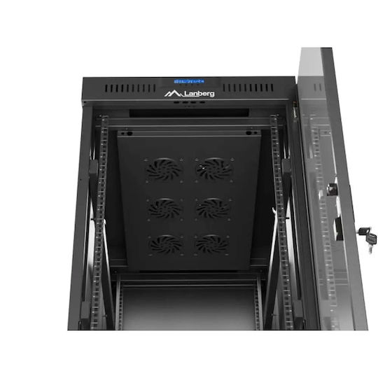 Lanberg Επιδαπέδια Καμπίνα Rack 19U Μαύρο