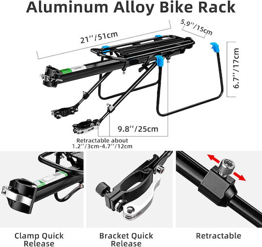 Rockbros Aluminum Bicycle Rack Hj10011