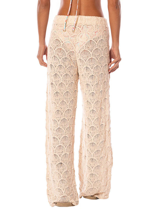 Maaji Women's Beachwear Pants In Beige Colour