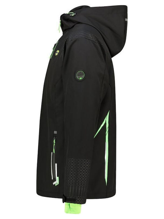 Χειμωνιάτικο Μπουφάν Softshell Αδιάβροχο και Αντιανεμικό Μαύρο