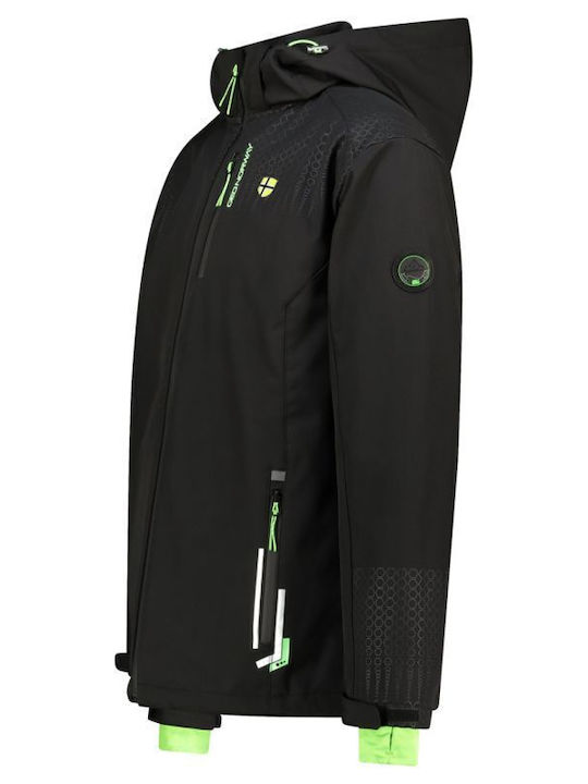 Χειμωνιάτικο Μπουφάν Softshell Αδιάβροχο και Αντιανεμικό Μαύρο