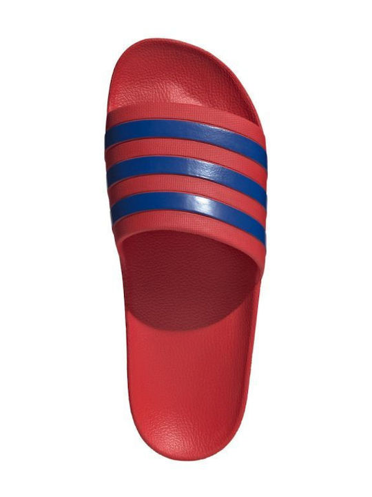 Adilette Aqua Men's Flip Flops Red