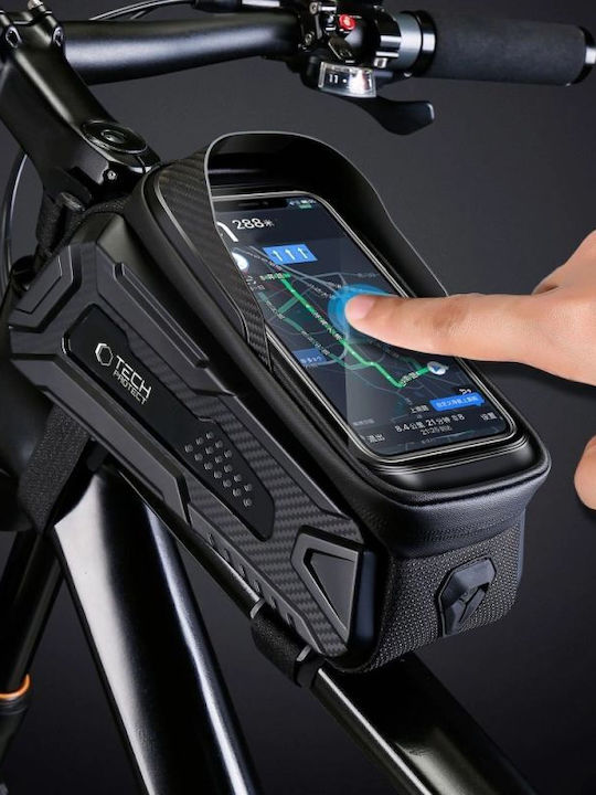 Tech-Protect Doppeltes Fahrradrahmentasche 1.2l Schwarz
