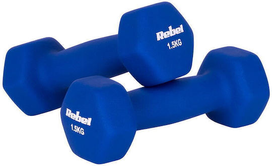 Rebel Set Haltere Hexagonale din Neopren 2 x 1.5kg