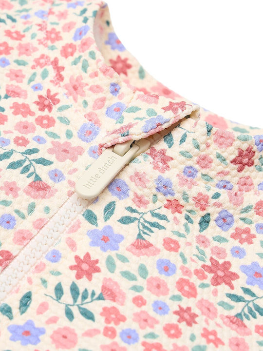 Little Dutch Kids Swimwear One-Piece with Long Sleeve Dreamy Flowerfield