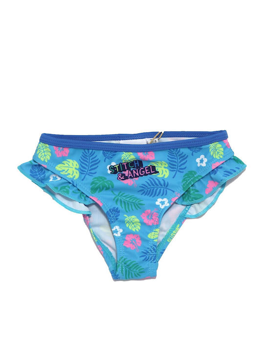 Disney Stitch & Angel Costum De Baie Pentru Copii Bikini Albastru