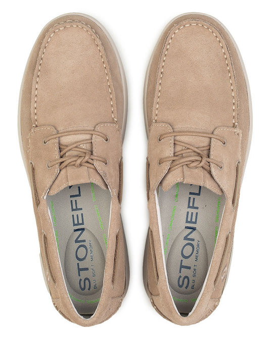 Men's Moccasins in Beige Colour