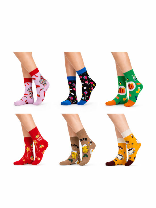 Join Șosete cu Modele Multicolore 6Pack Join Șosete cu Modele Multicolore 6Pack