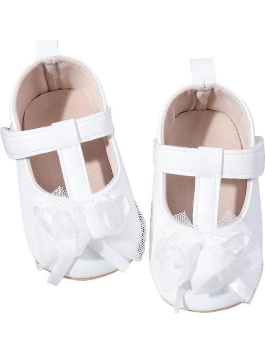 Childrenland Weiche Sohlenschuhe für Babys Ballerinas Weiß