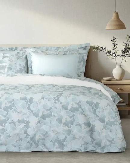 Nima Bellagio Set Bed Sheets Double 240x270cm Sky Blue (4pcs)