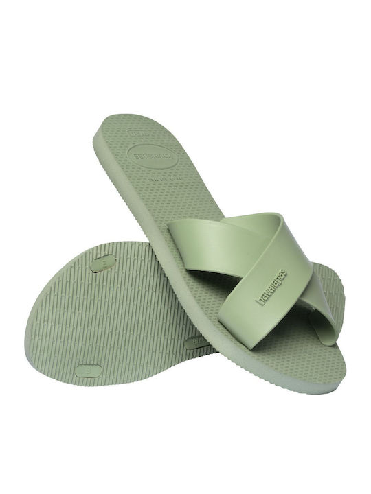 Women's Flat Sandals Green
