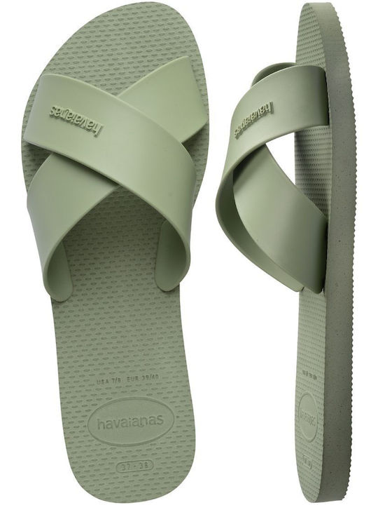 Women's Flat Sandals Green