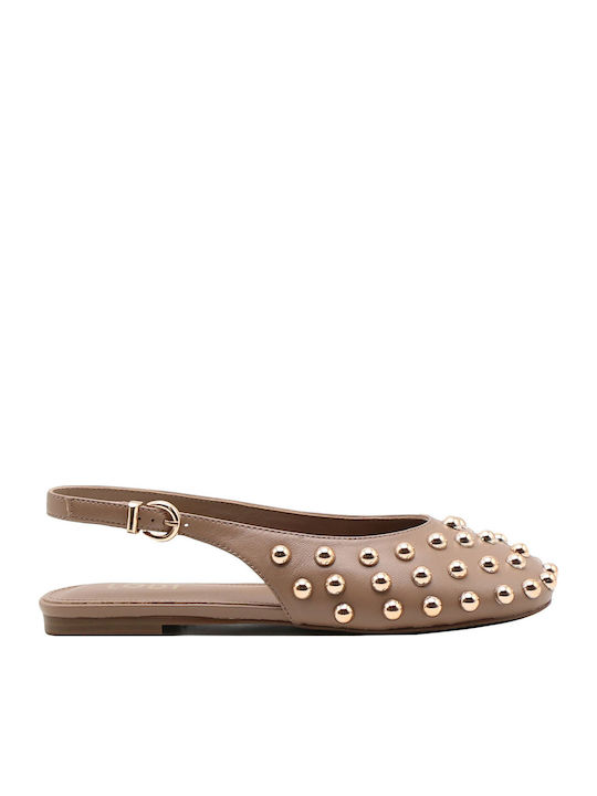 Women's Ballerina Shoes in Brown Color A-Leo C1