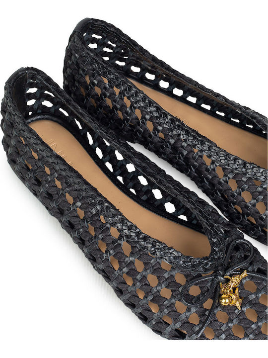 Women's Ballerina Shoes In Black Colour
