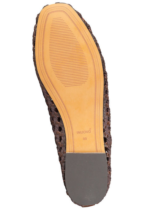 Women's Ballerina Shoes In Brown Colour