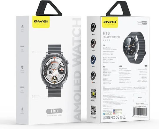 Awei H18 Smartwatch cu Pulsometru (Negru)