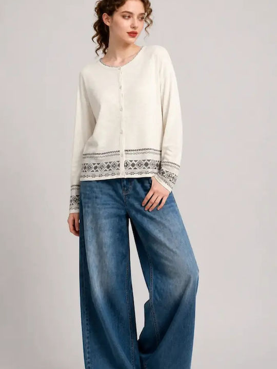 Long Women's Knitted Cardigan Black