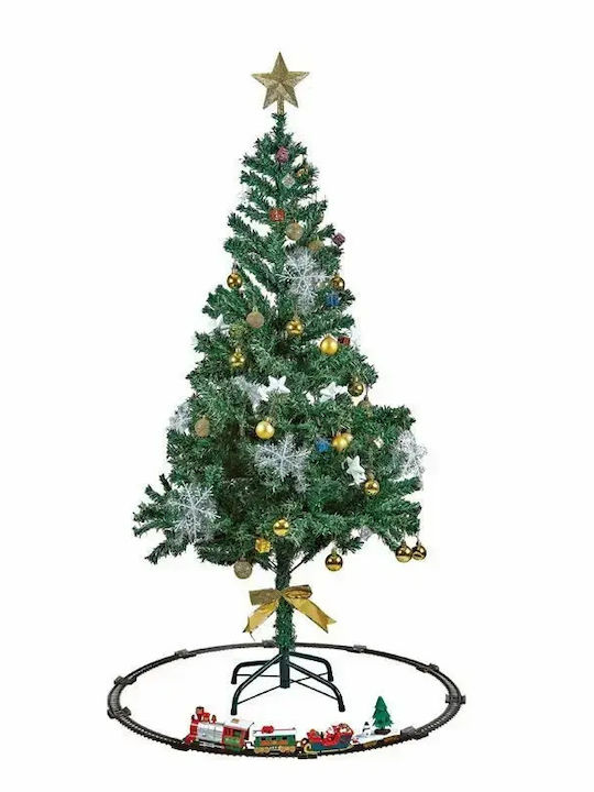 Electric Train Christmas Tree Sound Light 4 Carriages