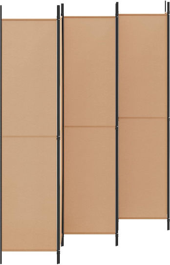 vidaXL Декоративен Параван Текстилен 300x220см