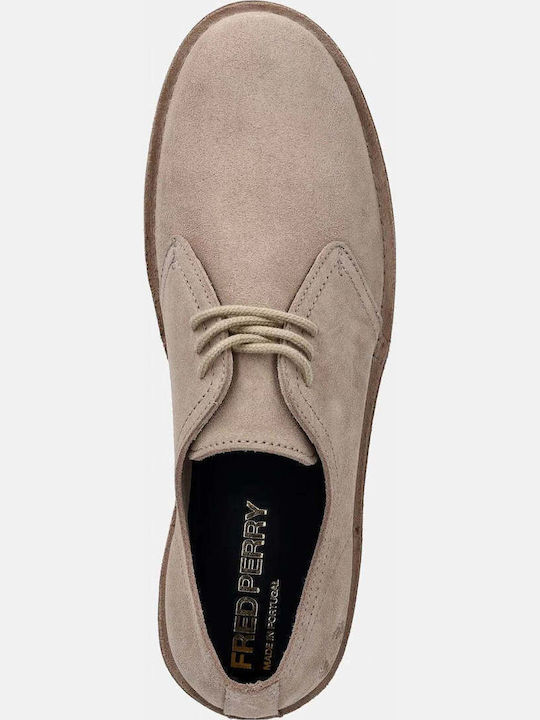 Suede Men's Casual Shoes Beige