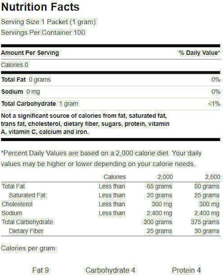 Swanson Stevia Green Leaf 100 Sticks