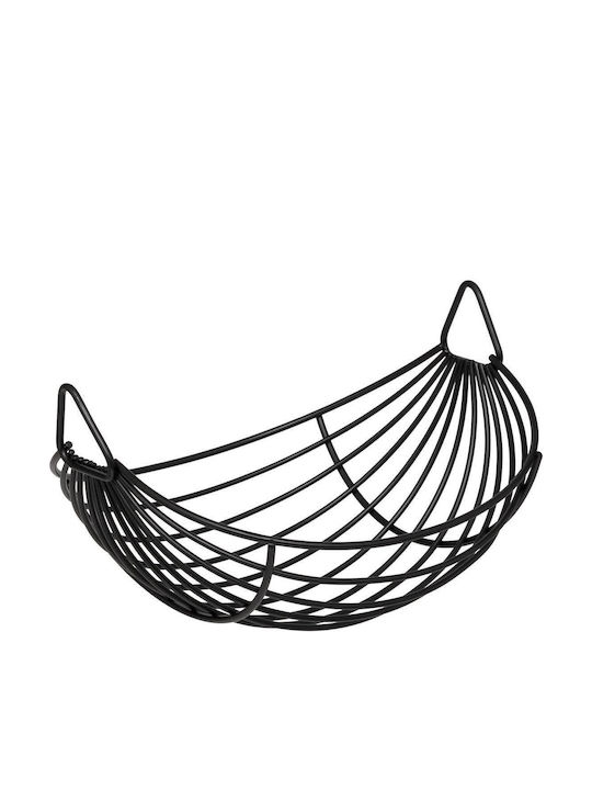 5Five Fruit Bowl Metallic 2 Levels Black 34.5x34.5x28cm
