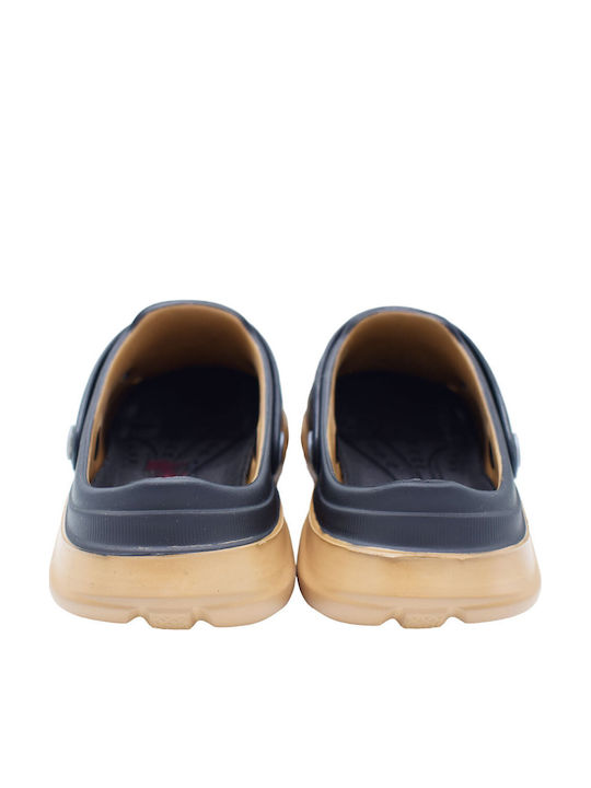 Boaonda Herren Anatomische Holzschuhe Schwarz