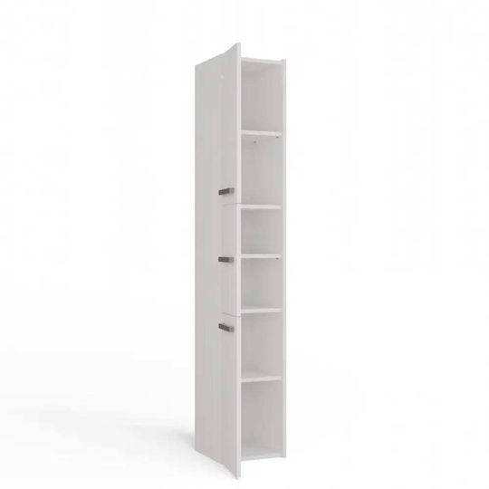 Topeshop S33 Στήλη Μπάνιου Δαπέδου Μ30xΒ30xΥ170cm Λευκή
