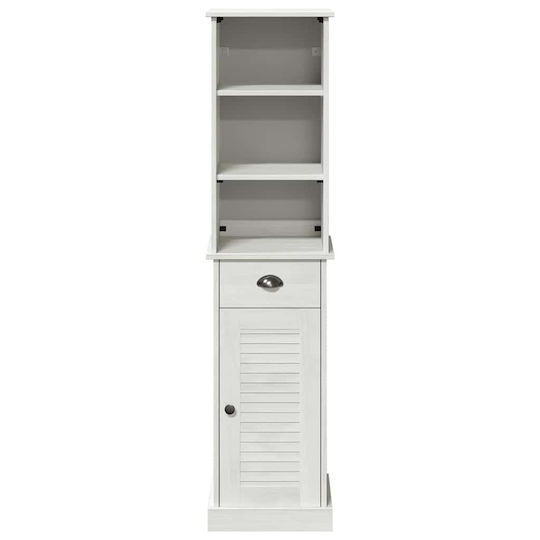 vidaXL Wall Hung Cabinet Bathroom Column Cabinet L37xD34xH150cm Brown