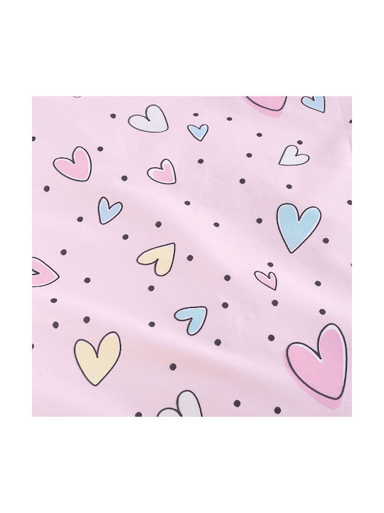 Rythmos Kids Duvet Set Single with Pillowcase Symbol Pink 160x240cm