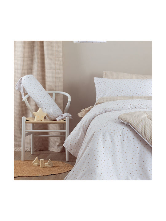 Palamaiki Kids Duvet Double Sided Single Bon Bon Bb100-bb1-1 Beige 160x240cm