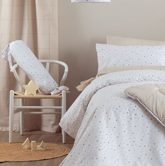 Palamaiki Kinderbettdecke Beidseitig Einfarbig Bon Bon Bb100-bb1-1 Beige 160x240cm