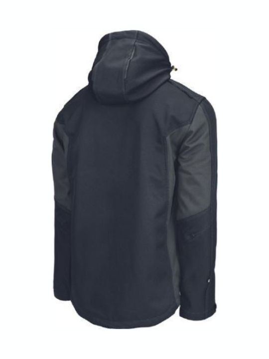 Cerva Dayboro Μπουφάν Εργασίας Softshell με Αποσπώμενη Κουκούλα Μαύρο