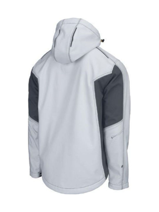 Cerva Dayboro Jachetă De Lucru Softshell Cu Glugă Detașabilă Albă