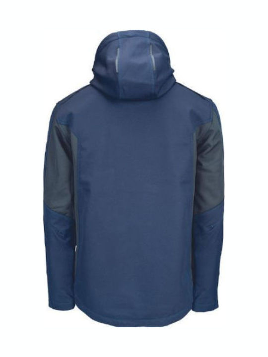 Cerva Dayboro Μπουφάν Εργασίας Softshell με Αποσπώμενη Κουκούλα Navy Μπλε