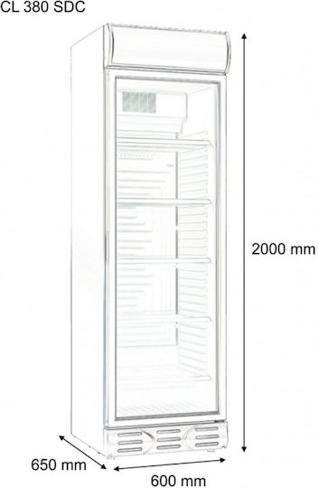Fresh Fresh Kühlvitrine mit Kapazität 382lt