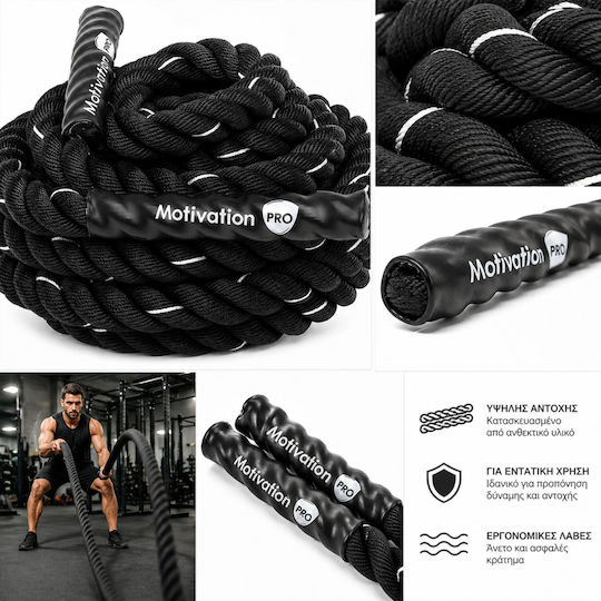 MotivationPro Battle Rope with Length 9m