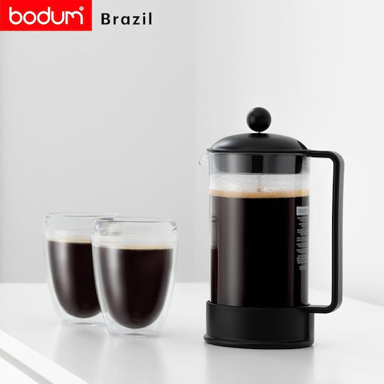 Bodum Brazil Schwarz Filterkaffeemaschine Handbetrieb Kunststoff Schwarze 1lt