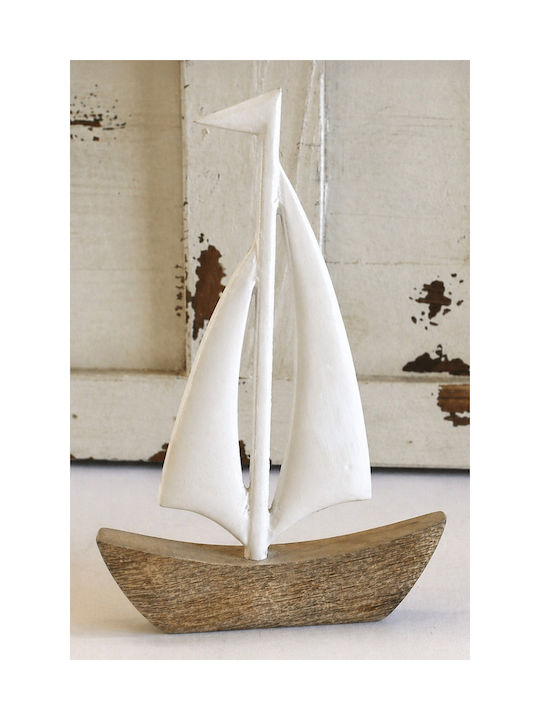 Kaemingk Διακοσμητικό Καράβι Ξύλινο 2.5x25x46cm