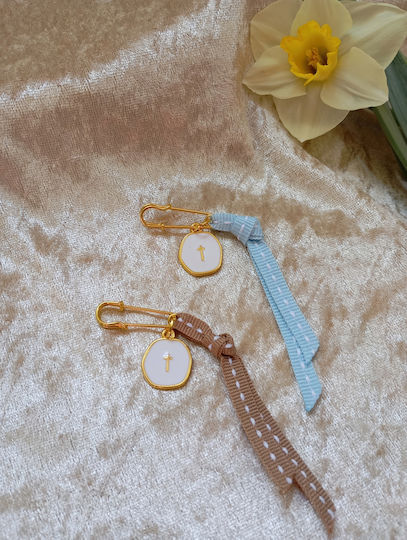 By Anastasia's Art Creations Taufe Anhänger Hellblau 50 Stück