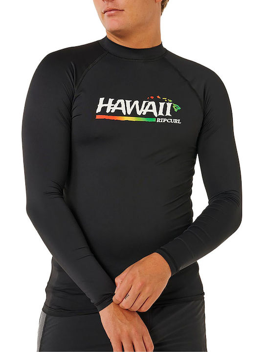 Rip Curl Upf UPF 50+ Men Long Sleeve Sun Protection Shirt Black