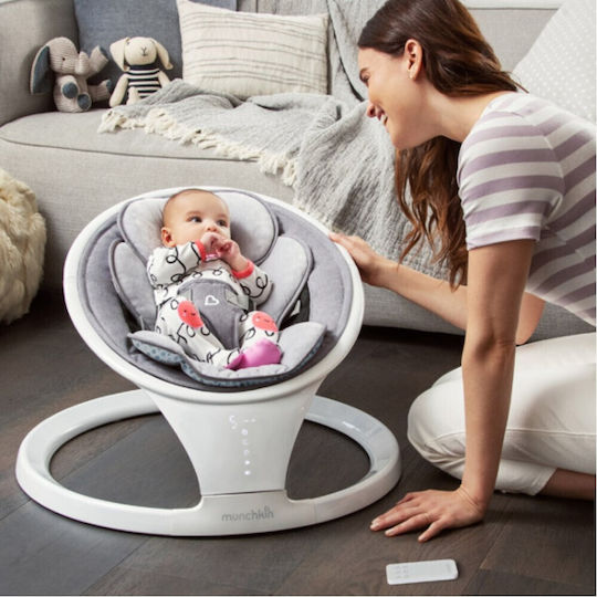 Munchkin Elektrisch Baby Relax Baby Swing mit Musik Gray für Kind bis 9kg