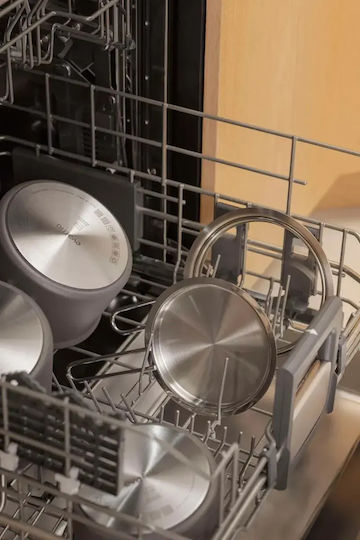 Eva Trio Lid Brushed Steel 20 Cm Home Kitchen