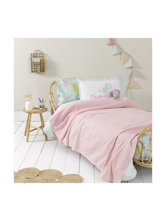 Nima Κουβέρτα Dune Pink 160x160εκ.