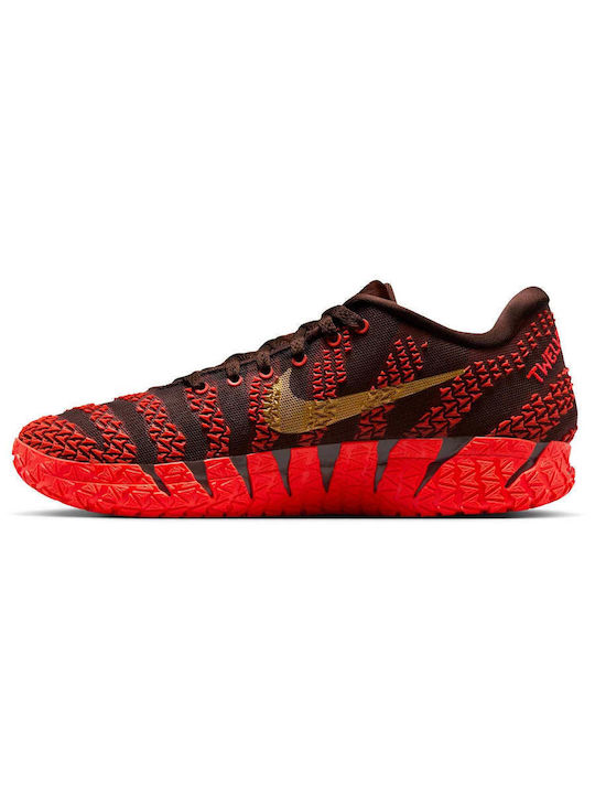 Ja 3 Lunar New Year Low Basketball Shoes Light Chocolate Metallic Gold Silt Red