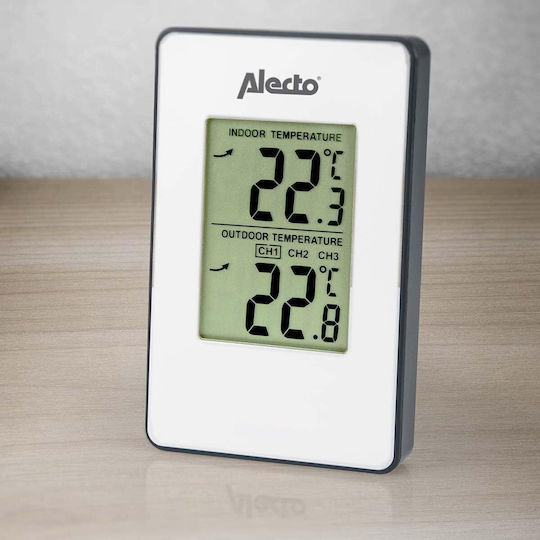 Alecto WS-1050 Ασύρματος Μετεωρολογικός Σταθμός Ψηφιακός Επίτοιχος Λευκός