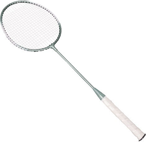 Set Complet Badminton Format Din 2 Rachete 2 Fluturași O Plasă 2 Suporturi Albastre Albe Negre