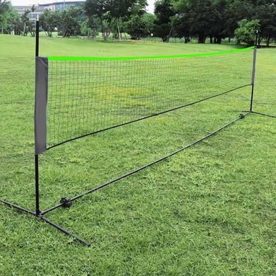 Plasă Portabilă Tenis Volei Badminton Foot Tennis Verde Negru