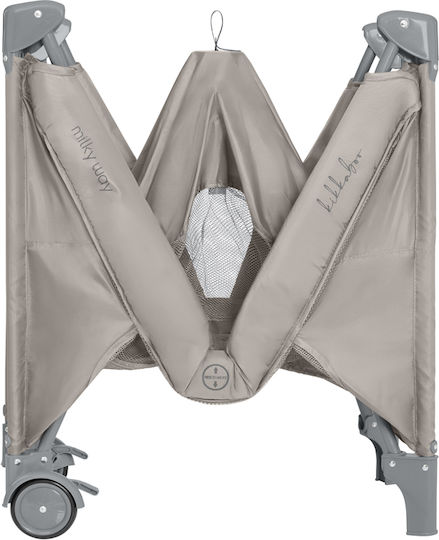 Kikka Boo Cradle Milky Way with Mattress and Wheels Beige