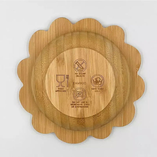 Pandaboo Toddler Food Bowl Made of Bamboo Orange